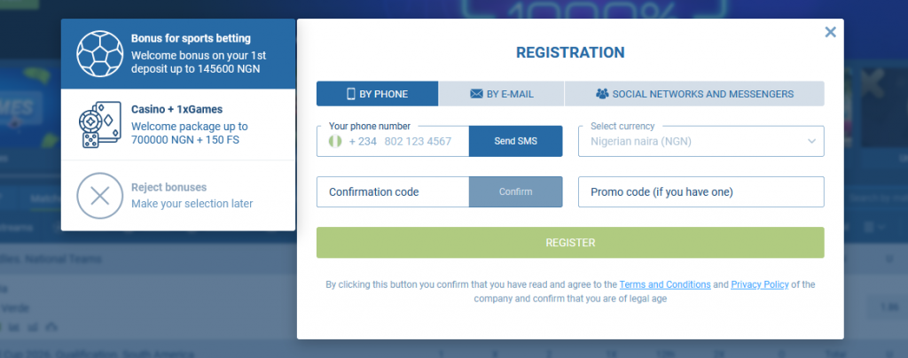 How to Register via Phone Number